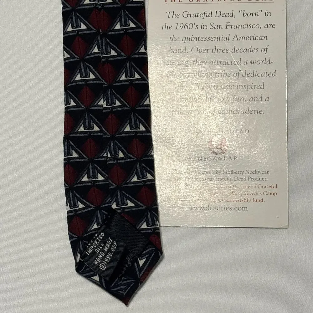 Grateful Dead Jerry Garcia 100% Silk Anthology Tie Second Set Made in USA 57”NWT